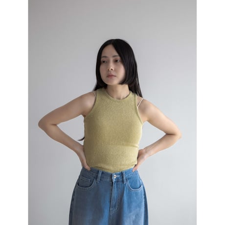 《予約販売》lib american sleeve tank top/4colors_nt2070
