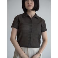 《予約販売》jacquard mesh shirt/2colors_nb0257