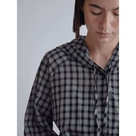 《予約販売》check hoodie shirt_nb0360