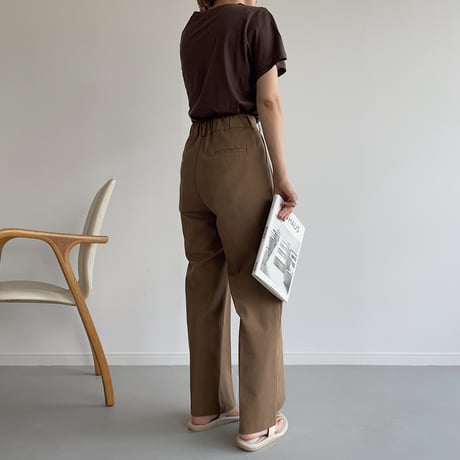《予約販売》cotton wide pants/2colors_np0434