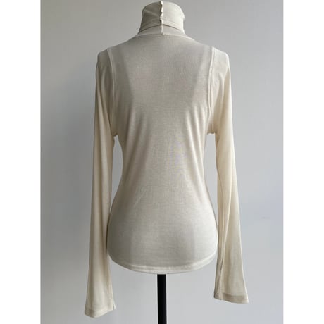 【nokcha original】accent sheer high neck tops/3colors_nt1981