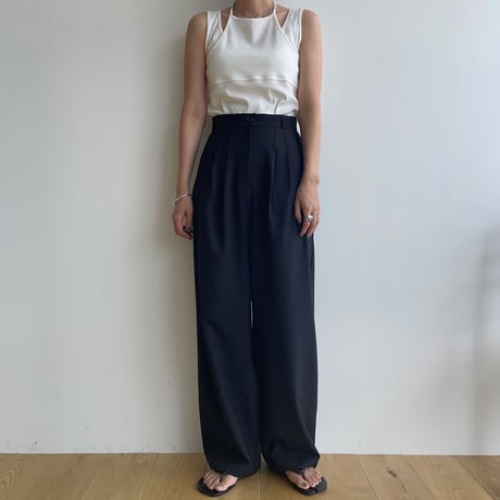 《予約販売》tuck accent pants/2colors_np0890