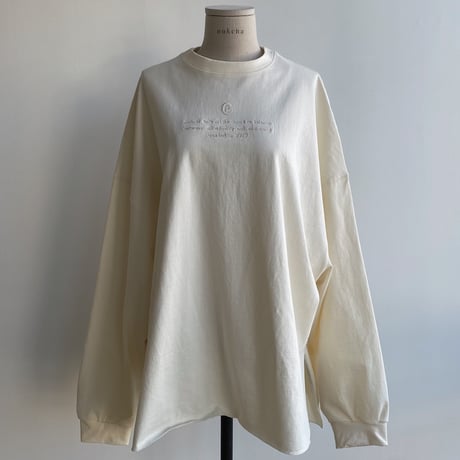 【nokcha original】“nc” embroidery tee/3colors_nt1606