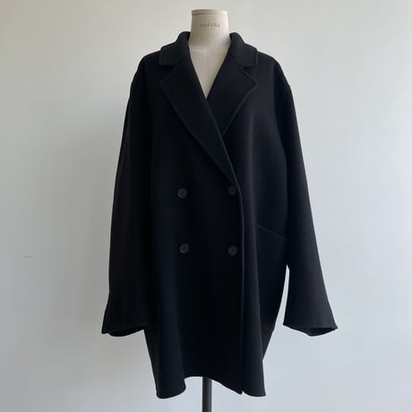 【nokcha original】HAND MADE tailored middle coat/black_no0307