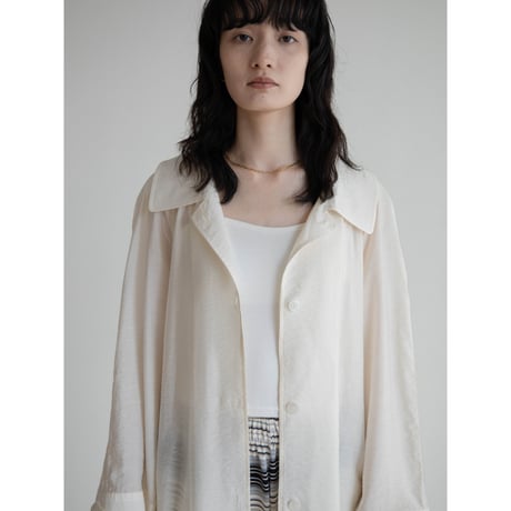 《予約販売》sheer rich shirt coat/2colors_no0451