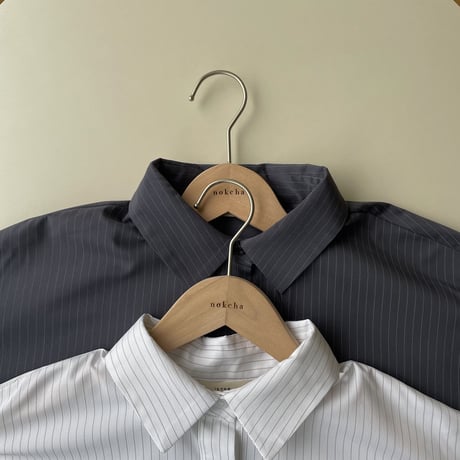 《予約販売》stripe mannish shirt/2colors_nb0127