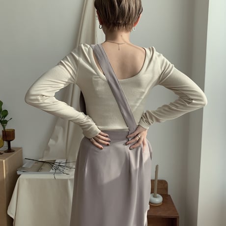 【nokcha original】docking all-in-one/milky gray_np0158