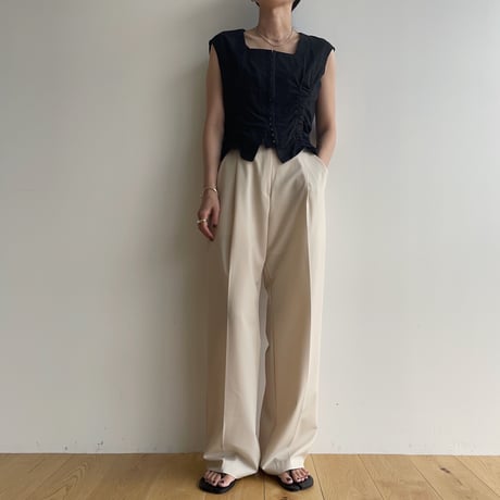 《予約販売》tuck summer pants/2colors_np0865