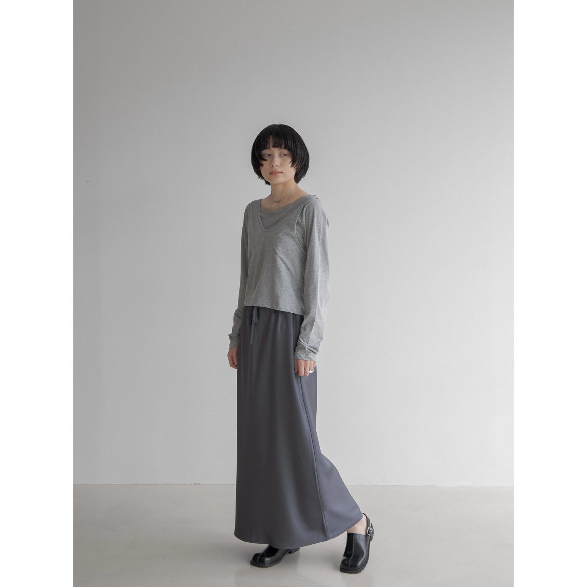 ENOF layered tops / Black / 新品 layered tops – ENOF