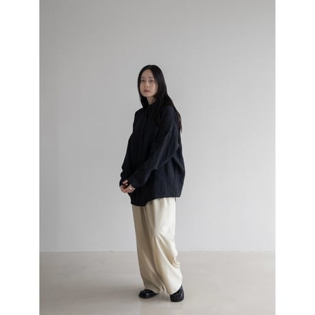 《予約販売》accent stripe sheer shirt/2colors_nb0238