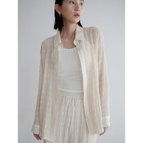 《予約販売》material sheer shirt/2colors_nb0299