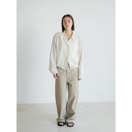 《予約販売》glossy sheer jacket/2colors_no0533