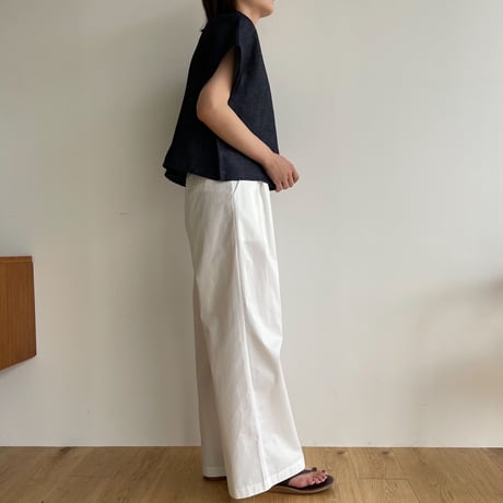 《予約販売》french minimal linen tops/2colors_nt1414