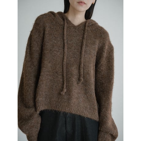 《予約販売》over knit hoodie/2colors_nt2432
