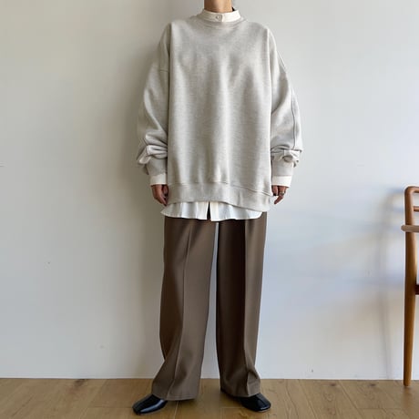 【nokcha original】jacquard round shirt/white_nb0090