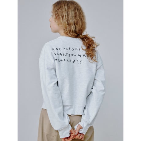 【NOKCHA × MOMO】alphabet sweat pullover/2colors_nt2488