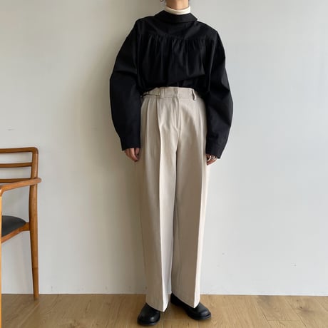 《予約販売》side buckle wide pants/3colors_np0738