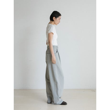 《予約販売》accent gather minimal tee/2colors_nt2549