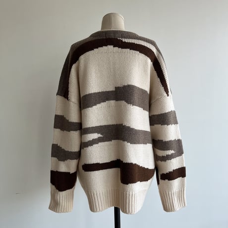 【nokcha original】ennui knit cardigan/ivory_nt1501