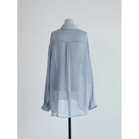 《予約販売》sheer over pocket shirt_nb0392