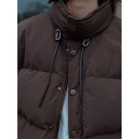 【 RESTOCK 】【NOKCHA original】mannish down jacket/ash brown_no0476