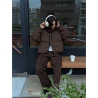 【 RESTOCK 】【NOKCHA original】mannish down jacket/ash brown_no0476