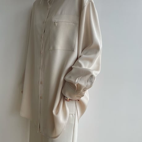 【nokcha original】material pocket shirt/2colors_nb0193