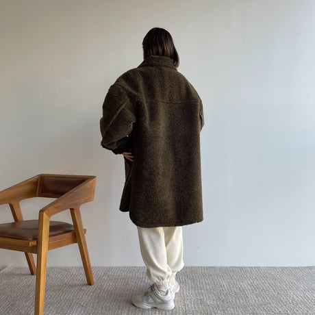 【nokcha original】boa mouton jacket/khaki_no0187