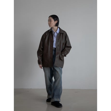 《予約販売》double stripe over shirt/2colors_nb0265