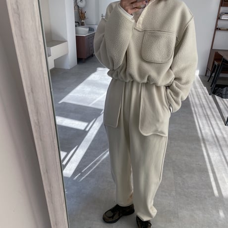 【nokcha original】mannish minimal fleece/2colors_no0330