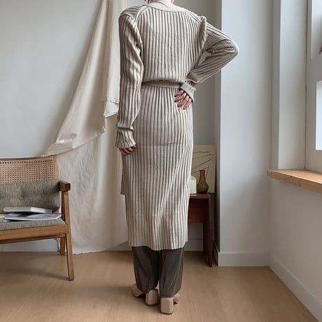 ✳︎予約販売✳︎lady knit long cardigan/2colors_nd0040