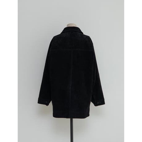 - AUTHENTIC series - real suède rich jacket/black_an0015