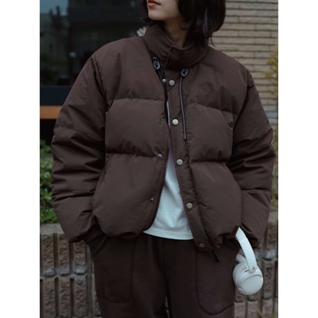 【 RESTOCK 】【NOKCHA original】mannish down jacket/ash brown_no0476