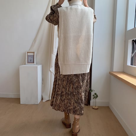 ✳︎予約販売✳︎unique knit vest/2colors_nt0139
