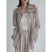 《予約販売》pattern knit shirt/2colors(unisex)_nb0325