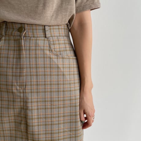 《予約販売》check long skirt/2colors_ns0071