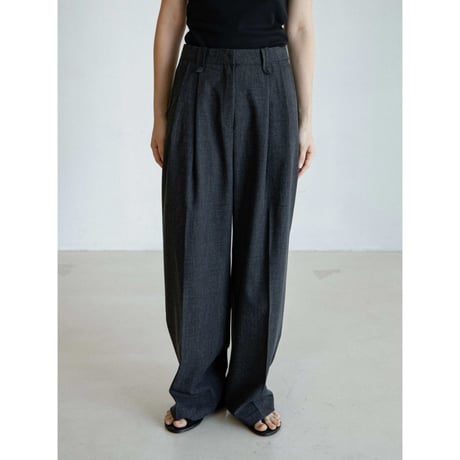 《予約販売》rich tuck wide pants/2colors_np1258