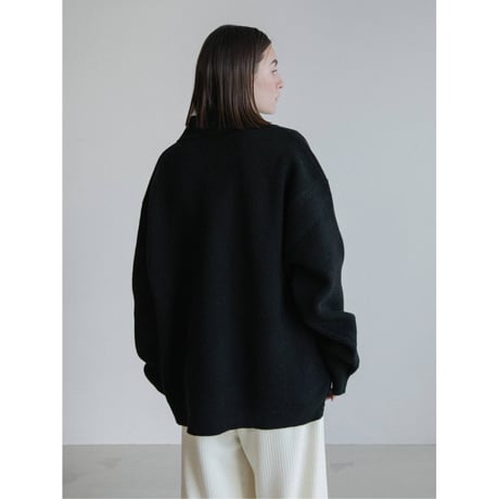 《予約販売》double zip over knit cardigan/2colors(unisex)_nt2481