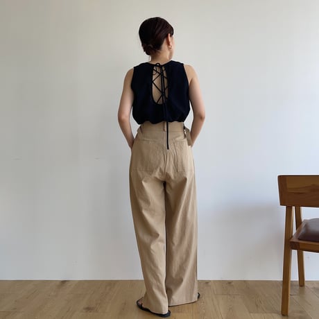 《予約販売》belt linen pants/2colors_np0622
