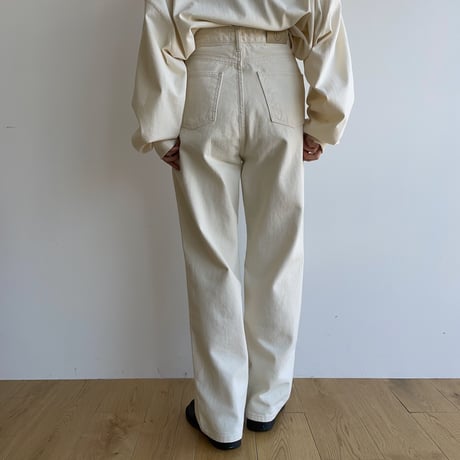 【nokcha original】“nc” pants/ivory_np0748