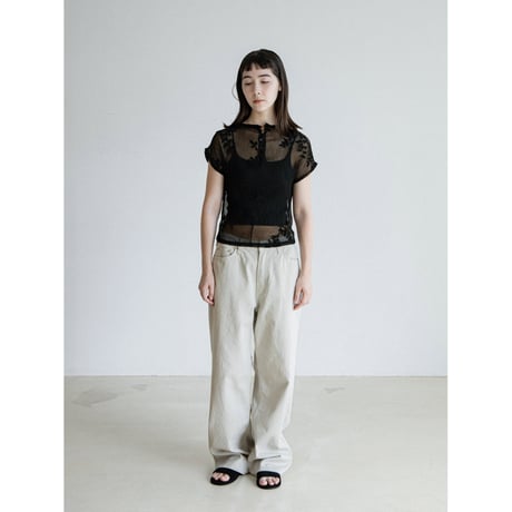 《予約販売》twill wide straight pants/2colors_np1259