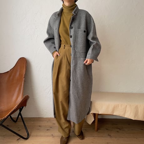 《予約販売》pocket long wool coat/2colors_no0139