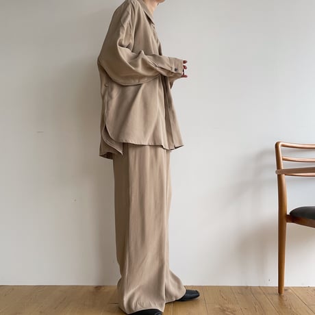 《予約販売》material tuck pants/2colors_np0676