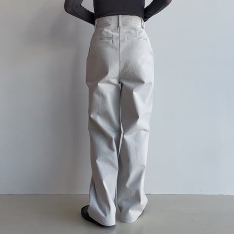 《予約販売》high waist cotton wide pants/2colors_np0951