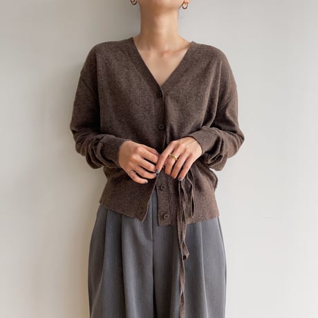 《予約販売》string knit cardigan/2colors_nt1476