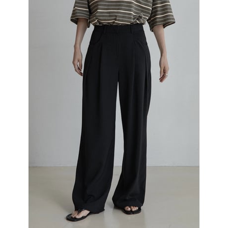 《予約販売》unique tuck wide pants/2colors_np1117