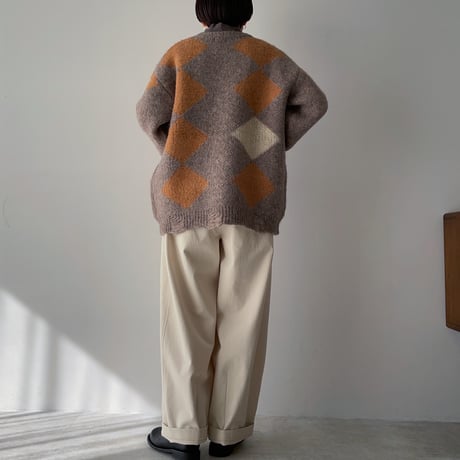 《予約販売》contrast over knit/2colors_nt1909