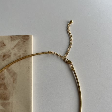 《予約販売》snake round necklace_na0442