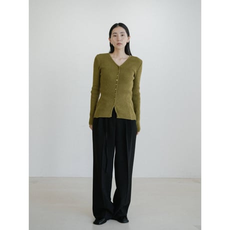 《予約販売》v neck lady lib knit cardigan/2colors_nt2471