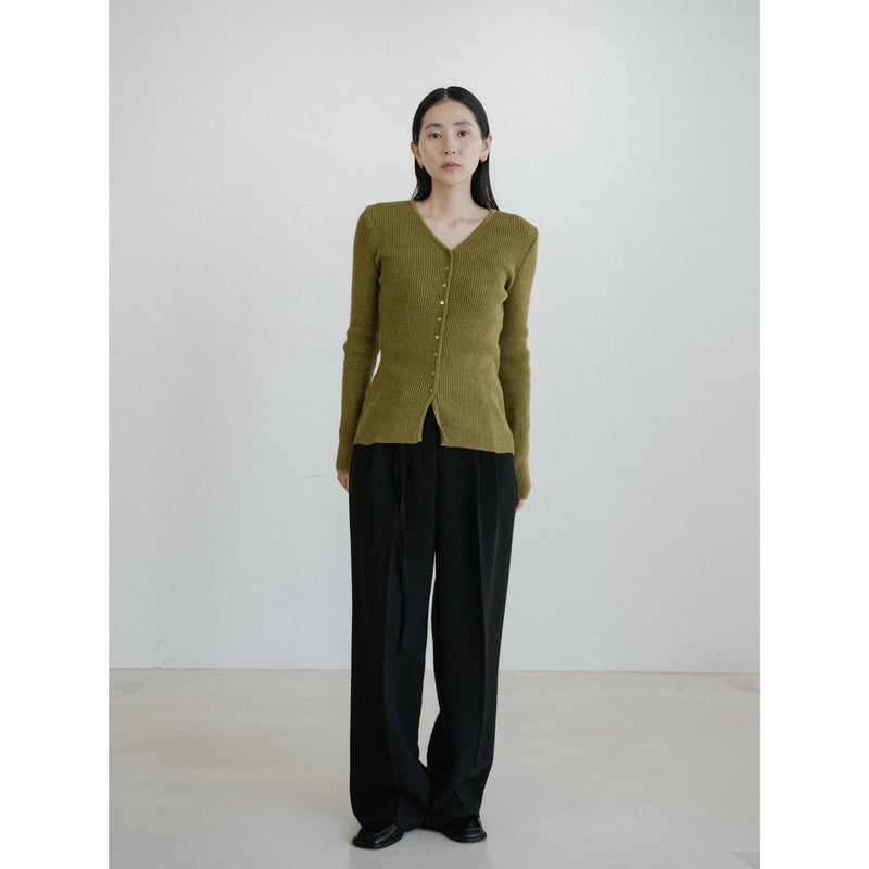 予約販売》v neck lady lib knit cardigan/2colors_nt2